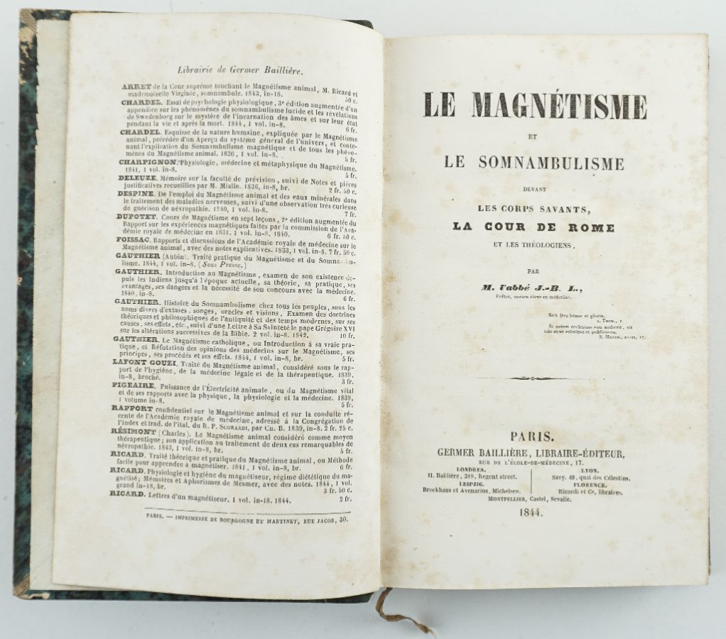 Magnetismo e sonambulismo (1844)