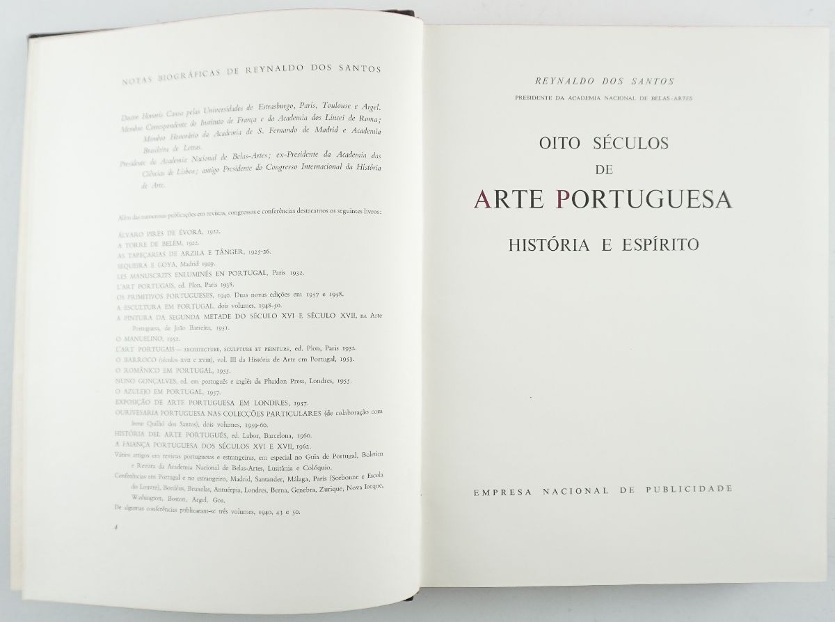 Oito Séculos de Arte Portuguesa por Reynaldo dos Santos