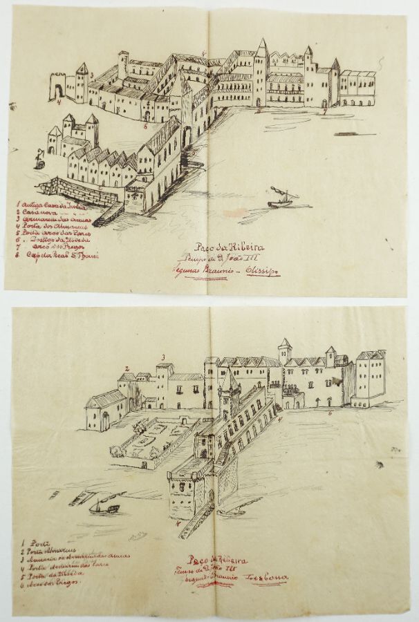 Manuscrito descrição cidade de Lisboa