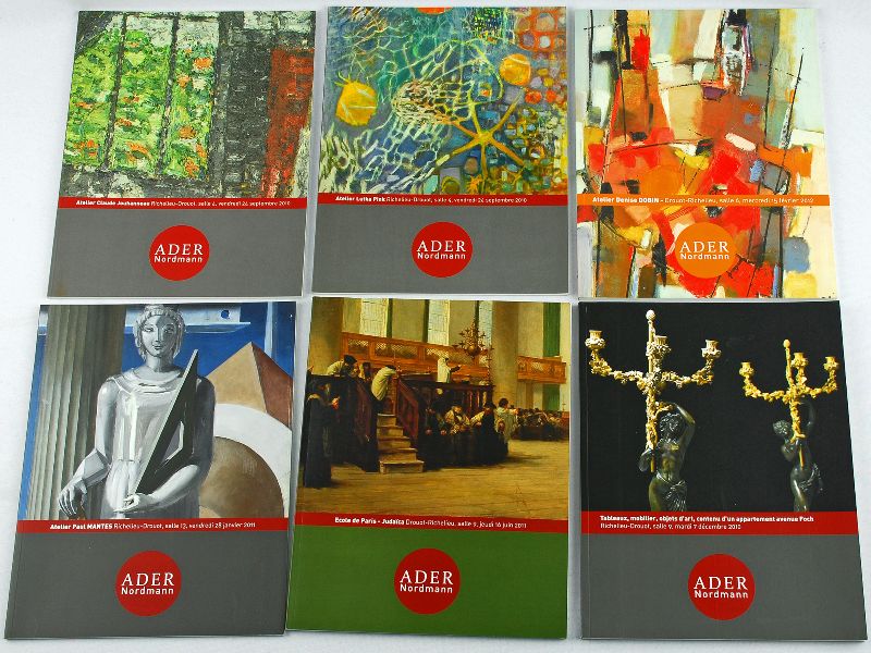 6 Catálogos da Casa de Leilões Ader Nordmann