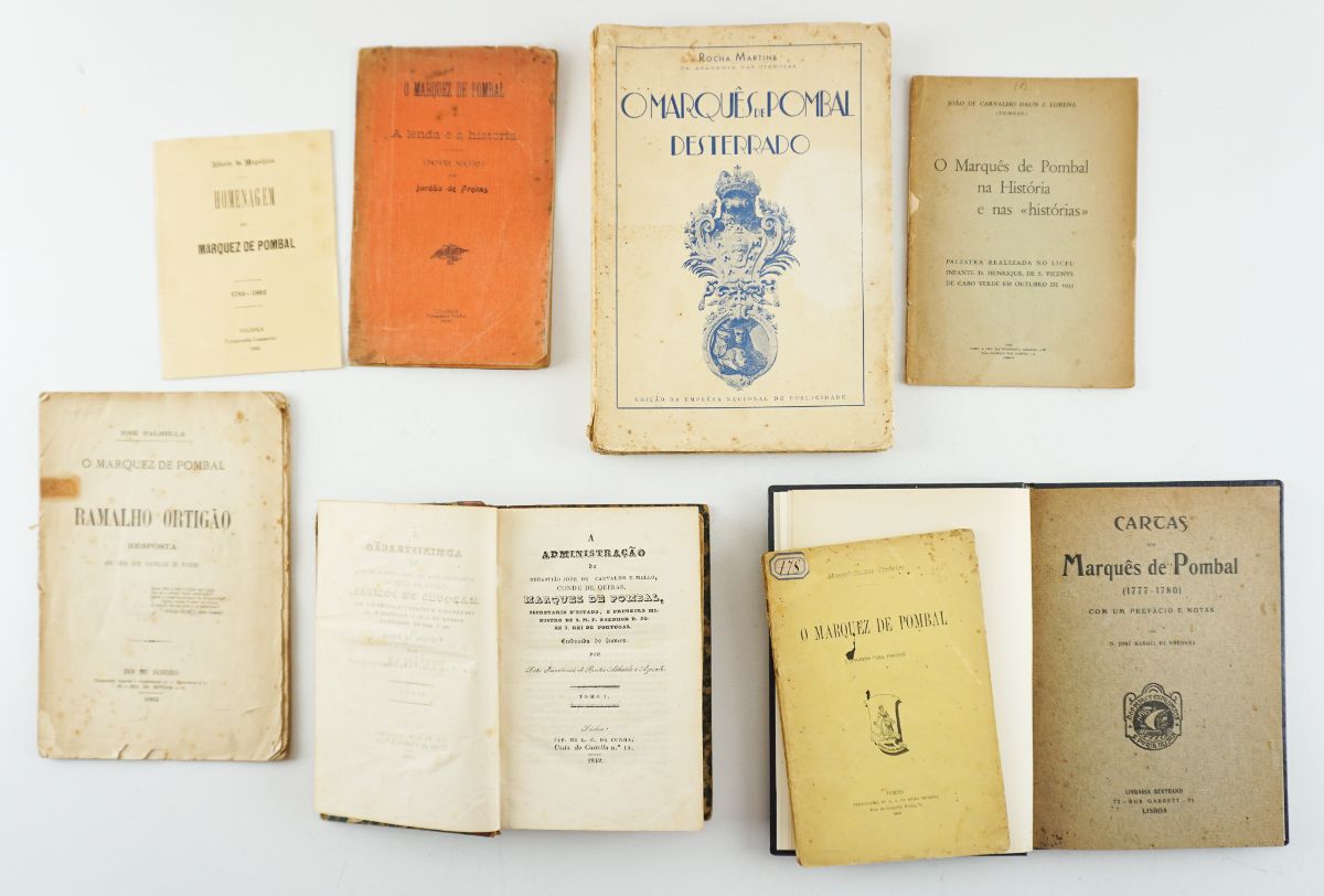 Oito livros sobre o Marquês de Pombal
