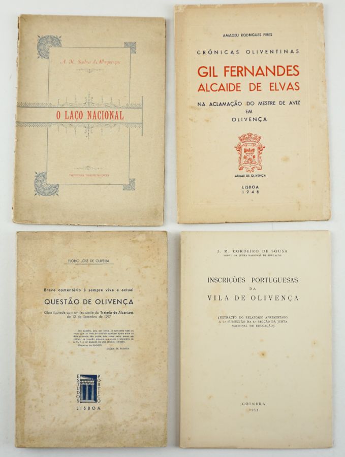 Quatro livros sobre a Cidade de Olivença 