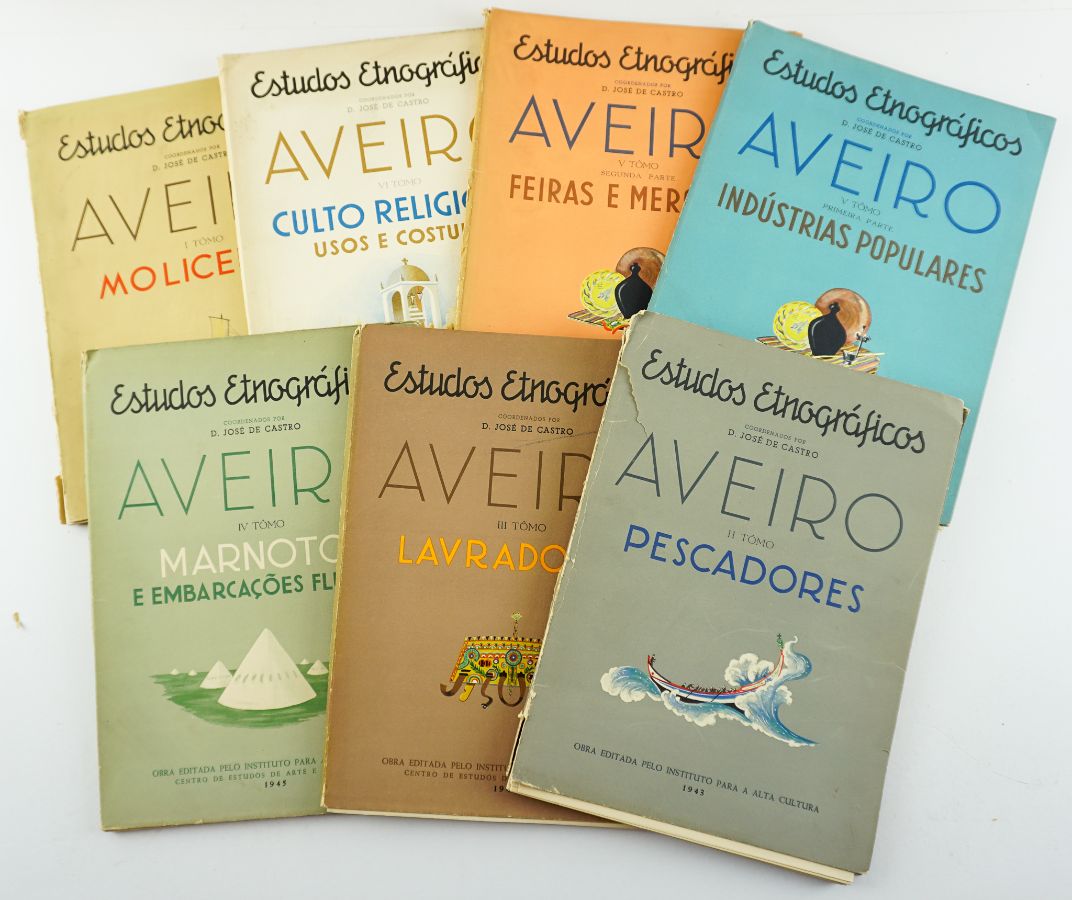Estudos Etnográficos de Aveiro em (Tomo I, II, III, IV, V parte 1 e parte 2, VI)