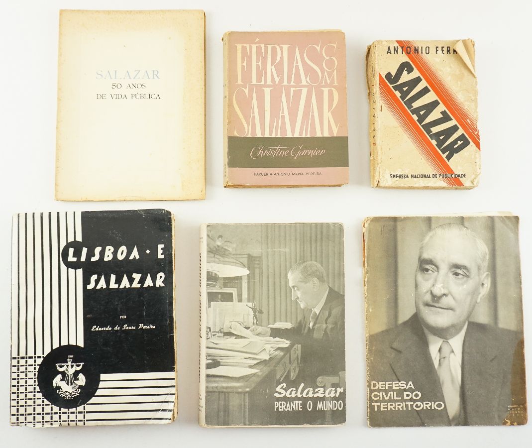 Cinco Livros e uma Revista sobre o Professor Salazar
