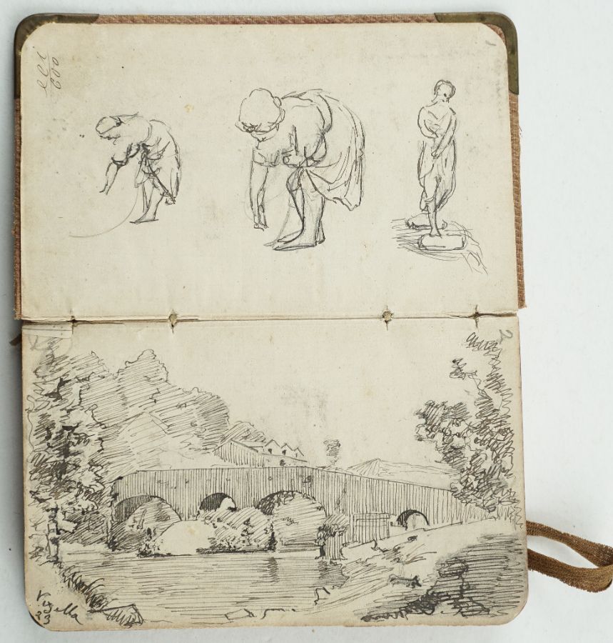 Soares dos Reis – Caderno com manuscritos e desenhos
