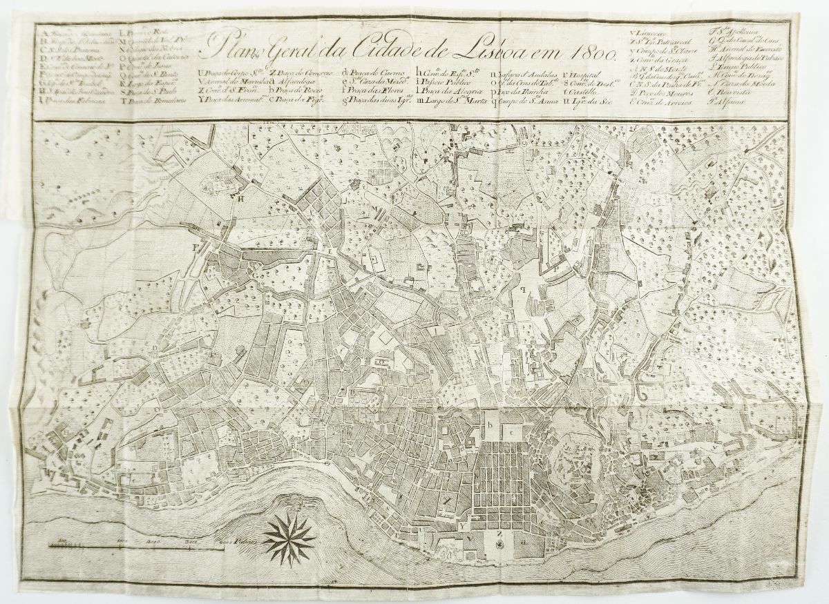 Planta de Lisboa em 1800
