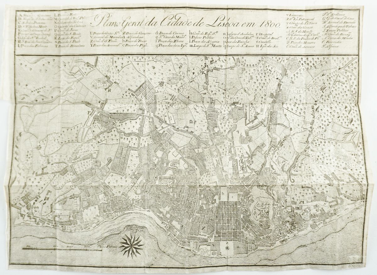 Planta de Lisboa em 1800