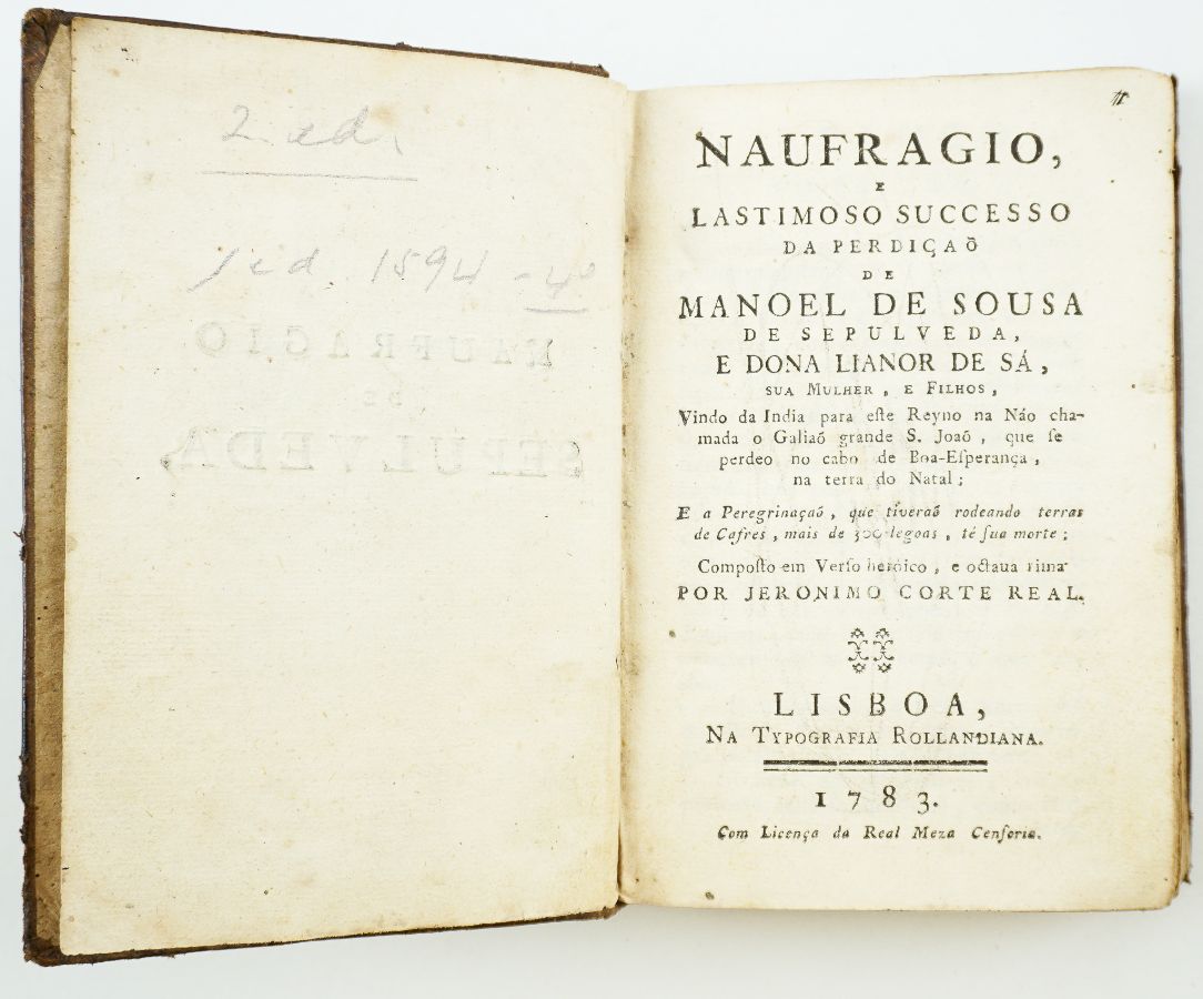 Jerónimo Corte Real – Naufrágio de Sepulveda (1783)