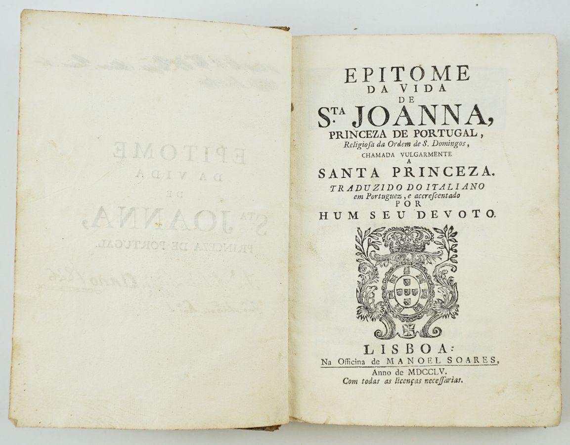 Epitome da Vida de Sta. Joanna Princeza de Portugal (1755)