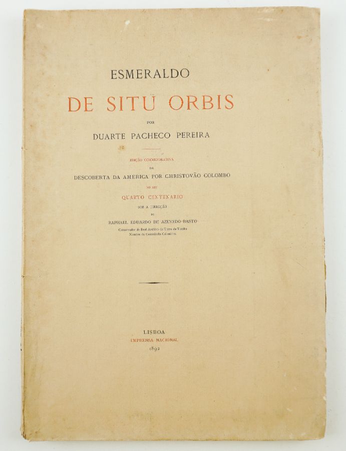 Duarte Pacheco Pereira – Esmeraldo de Situ Orbis (1892)