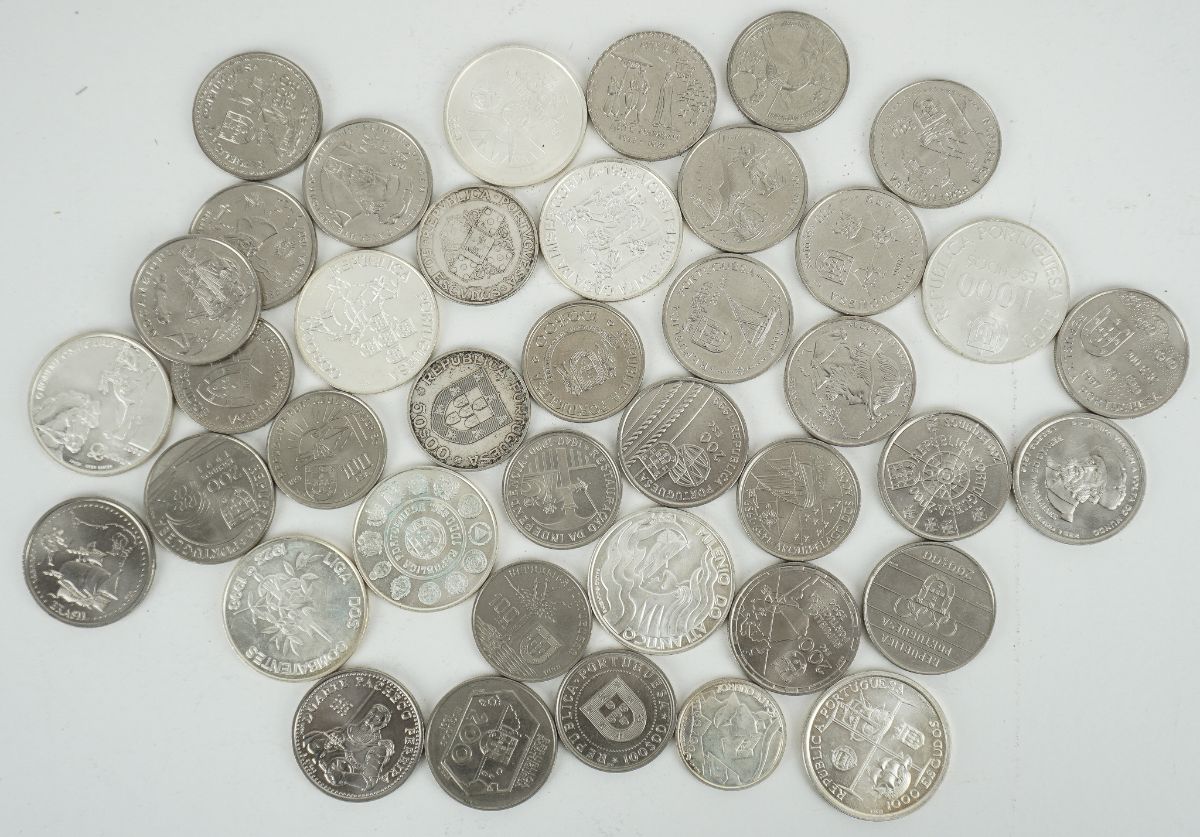 12 Moedas Portuguesas em Prata
