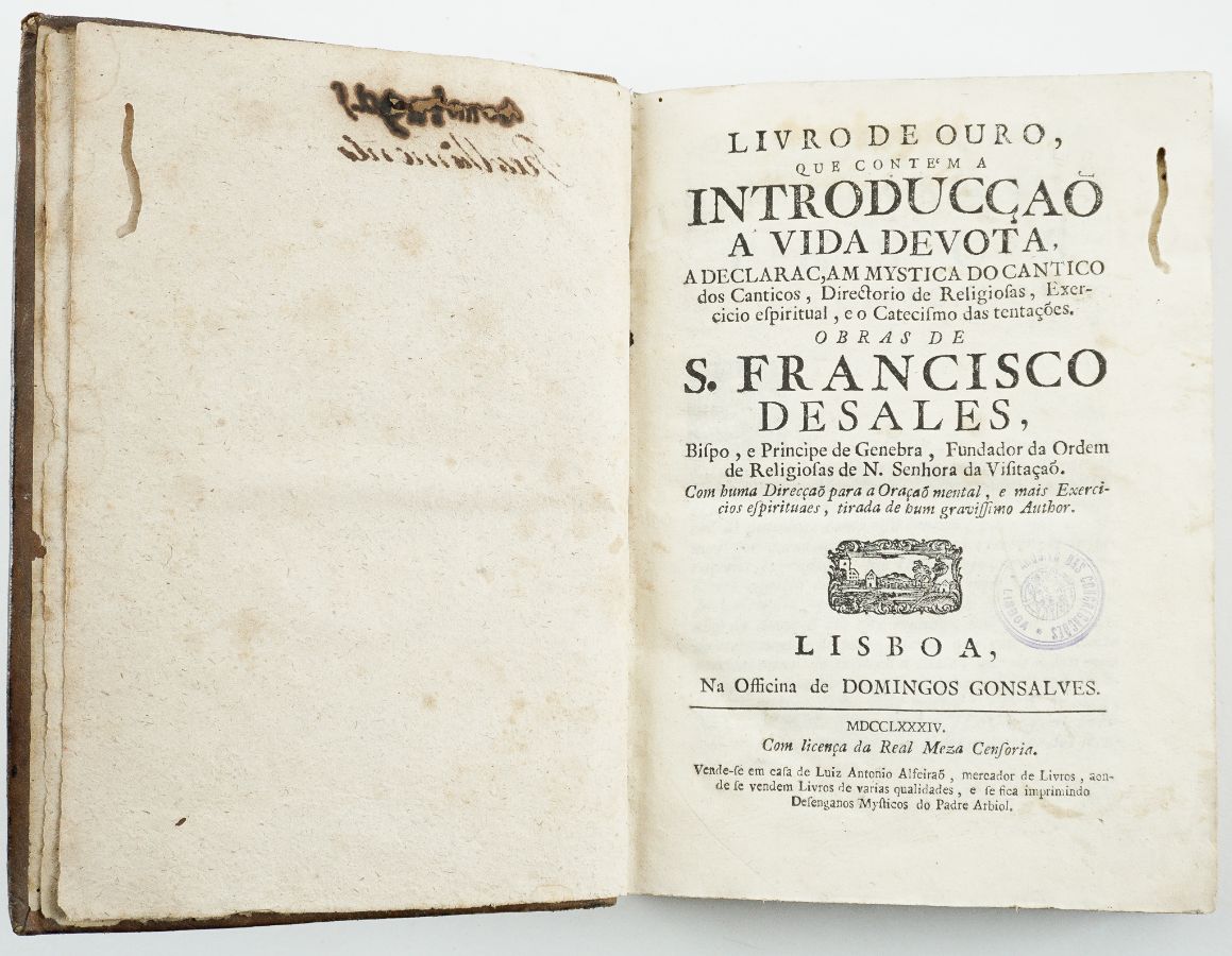 Livro de Ouro que contém a Introducção A Vida Devota