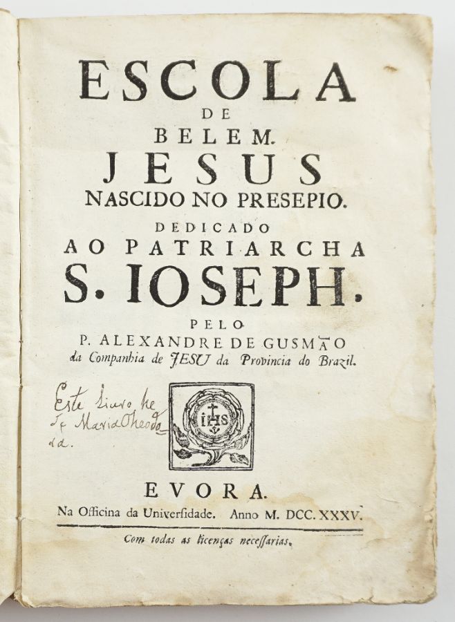 Escola de Belem. Jesus Nascido no Presepio – 1735